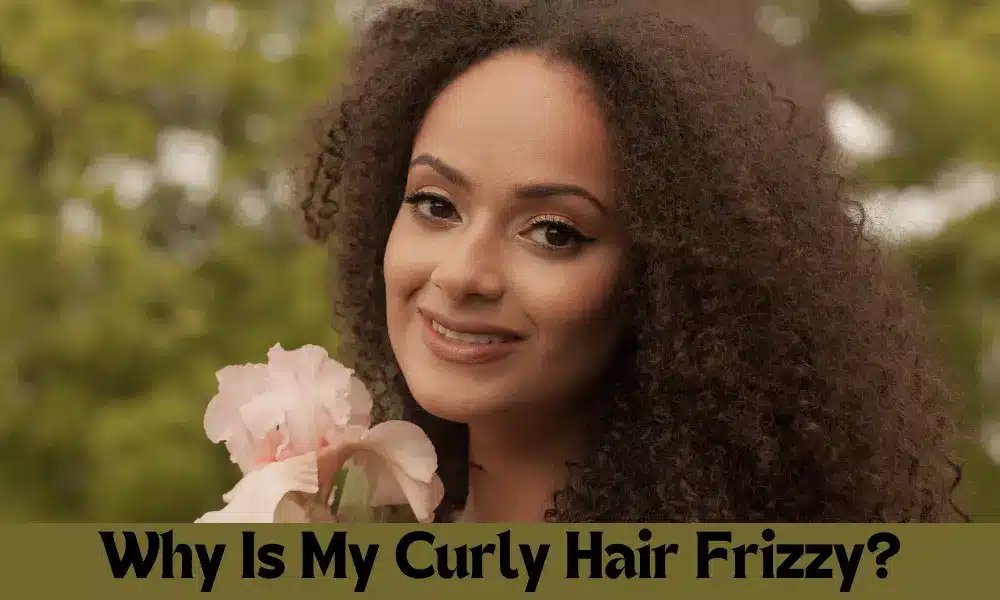 a girl having curly as well as frizzy hair holding a rose and smiling