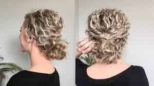 Low Bun for Short, Curly Hair