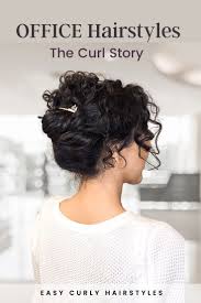 Go to Work Updos for Curly Hair