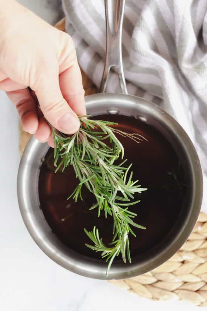 how to make rosemary water