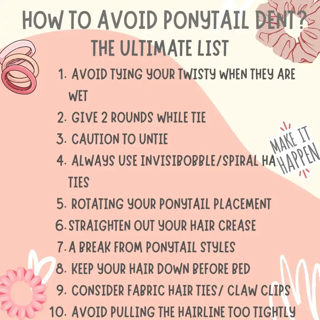 How to Avoid the Ponytail Dent?