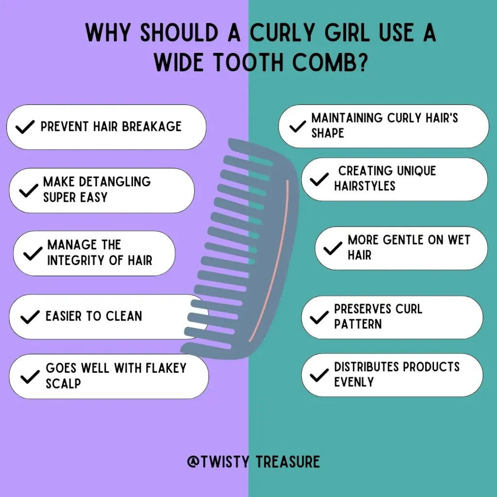 Why Should a Curly Girl Use a Wide Tooth Comb?