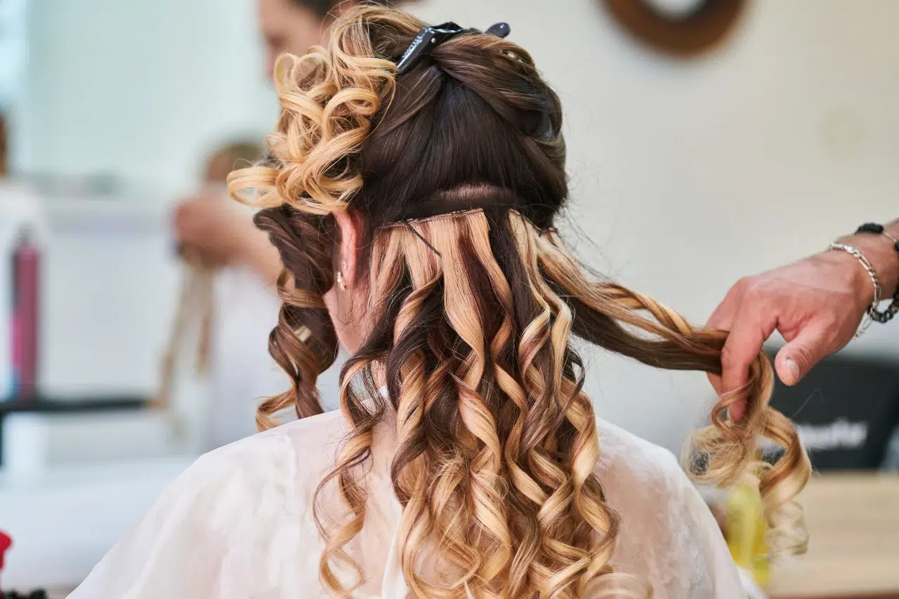 hair style with curler